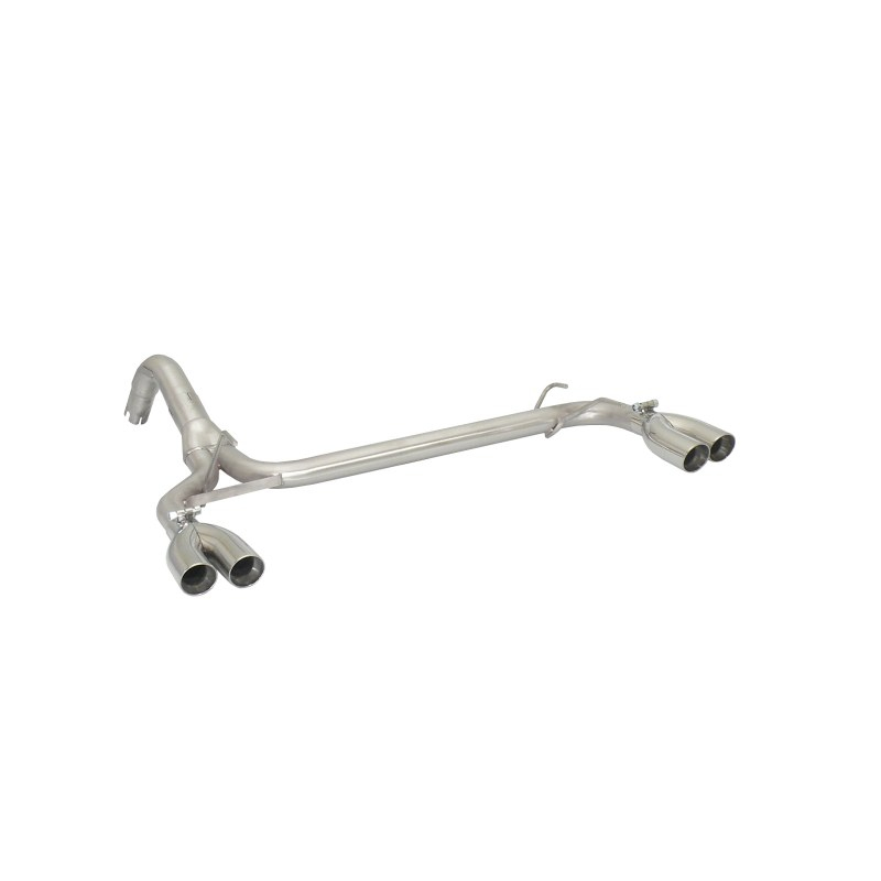 Silencioso trasero duplex en acero inox 2x60mm grupo N Abarth 696 Typ 312 1.4 T-Jet (132Kw/180Cv) 2009 - Hoy