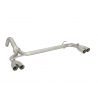 Tramos traseros grupo N doble en acero inox 2x60mm grupo N Abarth 696 Typ 312 1.4 T-Jet (132Kw/180Cv) 2009 - Hoy