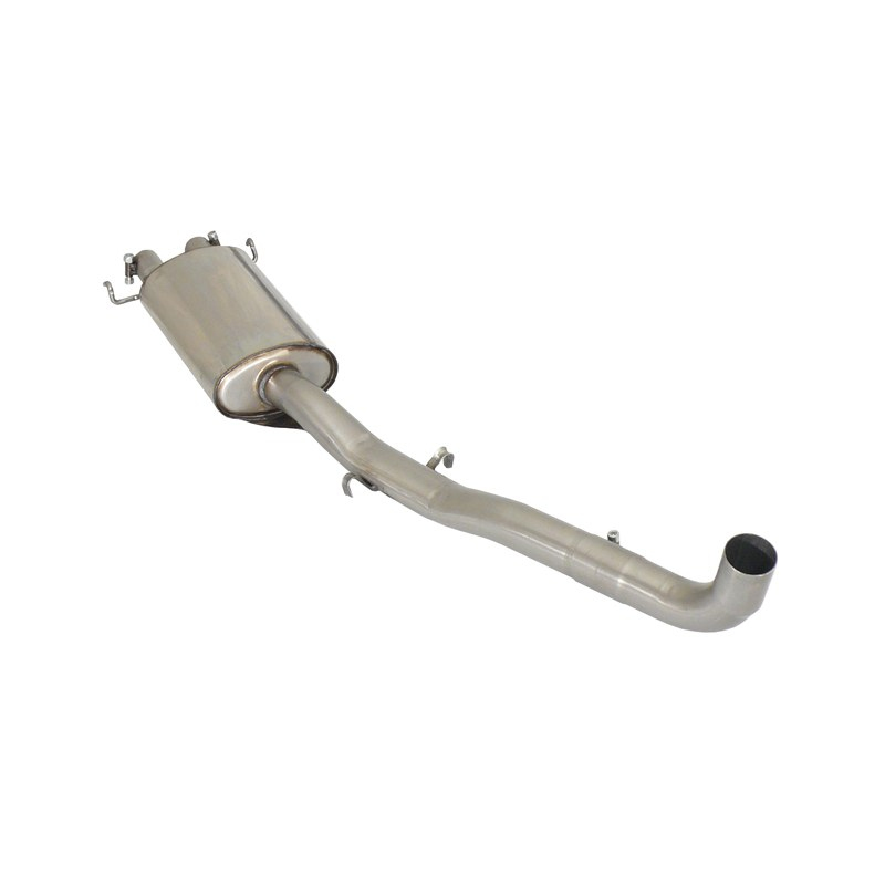 Tramo intermedio en acero inox + Silencioso Alfa Romeo 75 KAT. 3.0i V6 (1988 - 1993)