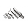 Línea de escape deportivo INOX Cat back Audi A3 (typ 8L) 1.6 (74/75kw) 1996 - 2003
