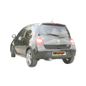 Silencioso trasero en acero inox salida ovalada Renault Twingo 2 RS 1.6 16V (98KW) 06/2007 - 2014