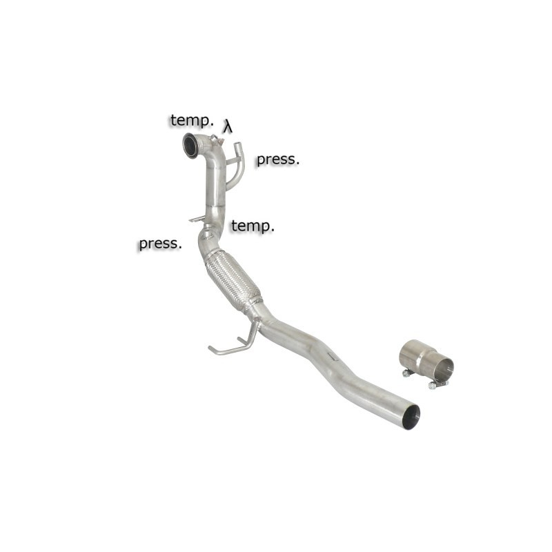 Tramo sustitución catalizador + tramo sustitución filtro antipartículas Audi A3 2.0TDI DPF (125KW) 2006 - 06/2008