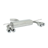Silencioso trasero doble acero inox Audi A3 SPORTBACK 1.9TDI DPF (77KW) - 2.0TDI DPF (103KW) 06/2005 - 2013