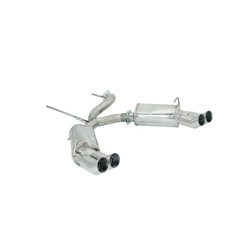 Silencioso trasero doble en acero inox Dtm Alfa romeo GTV(916) / SPIDER T.S. 1.8I 16V (106KW) - 2.0 16V (110/114KW) 1995 - 2006