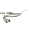 Silencioso trasero en acero inox Ragazzon Audi A3 1.4TFSI (103KW) 2013 - 2016