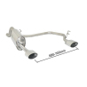 Silencioso trasero doble en acero inox Alfa Romeo MiTo(955) 1.4 (58KW) 09/2008 - 2013