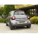 Silencioso trasero doble en acero inox SMART FORFOUR 0.9 (66KW) 2014 - Hoy