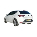 Escape trasero en acero inox Seat Leon III (5F) 1.4TSI FR (103KW) 2012 - Hoy