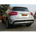 Escape trasero doble en acero inox MERCEDES GLA180 (90KW) 2014 - Hoy