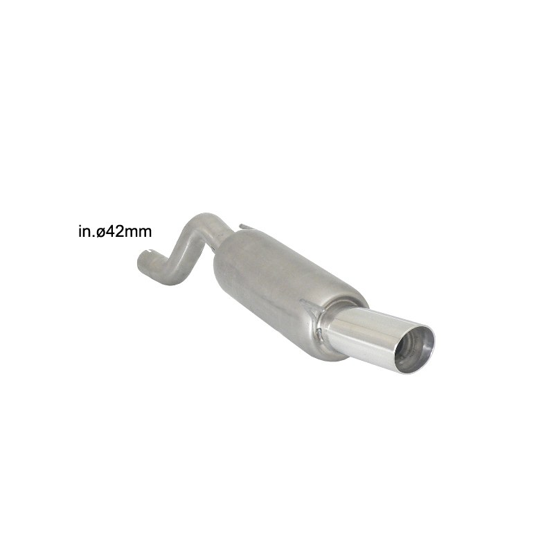 Escape trasero en acero inox Ragazzon OPEL CORSA D 1.2 (59KW) 2006 - 2011