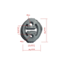 Anillo de goma para sistema de escape - Ragazzon