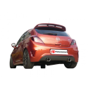 Escape trasero doble en acero inox OPEL CORSA D 1.6 TURBO OPC NÜRBURGRING (155KW) 2011 - 2014