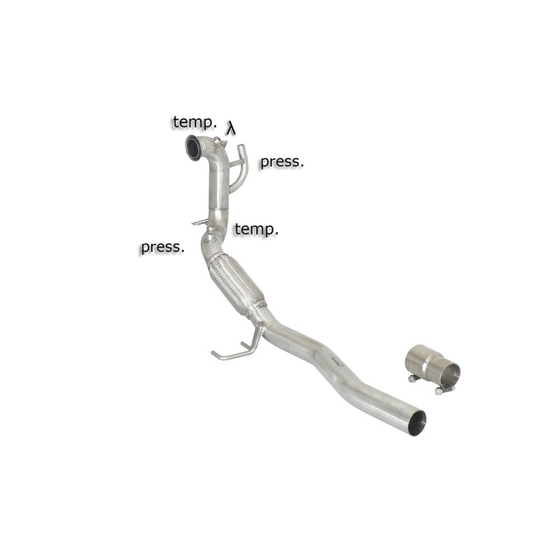 Tramo supresor catalizador + tramo supresor FAP Volkswagen Touran(typ 1T) 1.9TDI DPF (66/77KW) 2005 - 2010