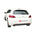 Silencioso trasero doble en acero inox Volkswagen Scirocco(1K8) 1.4TSI (90KW) 2008 - 2014