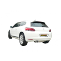 Escape trasero en acero inox Volkswagen Scirocco (1K8) 1.4TSI (118KW) 2008 - 2014