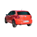 Silencioso trasero en acero inox Volkswagen Polo 6R 1.4 (63KW) 09/2009 - 2014