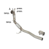 Tramo supresor catalizador + tramo supresor FAP en acero inox Volkswagen Passat VI 2.0 TDI (100 / 103KW) 03/2005 - 2010