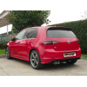 Escape trasero en acero inox Volkswagen Golf VII 1.6TDI (77KW) 2012 - 2014