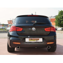 Tramos traseros grupo N dobles en acero inox BMW Série 1 F20 118D - XD (105KW - N47) 2011 - 2015