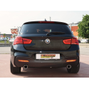 Tramos traseros grupo N dobles en acero inox BMW Série 1 F21 118D - XD (110KW - B47) 2015 - Hoy