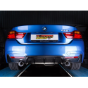 Silencioso trasero doble en acero inox BMW Série 4 F33(CABRIO) 428I (N20 180KW) 2014 - 2016