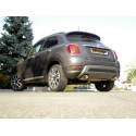 Escape trasero doble en acero inox Fiat 500X (typ334) 1.6MJT (88kW) 2015 - Hoy