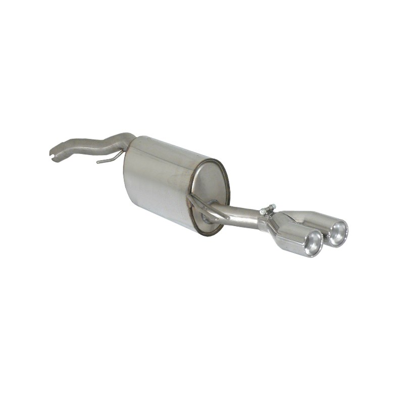 Silencioso trasero en acero inox Fiat Bravo II 1.4 16V (66Kw) 02/2007 - 2014