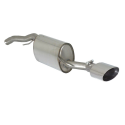 Silencioso trasero en acero inox salida ovalada Fiat Bravo II 2.0 MULTIJET 16V DPF SPORT (121KW) 2008 - 2014