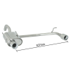 Escape trasero doble en acero inox Fiat Panda II 1.4 16V 100Cv 10/2006 - 2012