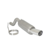 Escape trasero en acero inox Fiat Grande Punto 1.6 MULTIJET SPORT (88KW) 2009 - 2012