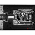 Silencioso intermedio en acero inox Alfa Romeo Stelvio Quadrifoglio 2.9 Bi-Turbo (375kW) 2017 - Hoy