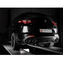 Escape trasero Carbon Shot acero inox Con valvulas de depresión Alfa Romeo Stelvio Quadrifoglio 2.9 Bi-Turbo (375kW) 2017 - Hoy