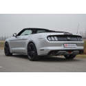 Silencioso trasero doble en acero inox grupo N Ford Mustang 6 Cabrio 2.3I Ecoboost (233KW) 2015 - Hoy