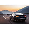 Silencioso intermedio acero inox + Silencioso trasero inox Ford Mustang VI Coupe 5.0 V8 GT (310KW) Ø76MM 2015 - Hoy