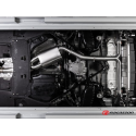 Silencioso intermedio + Tramos traseros en acero inox Porsche Cayenne (PO536) 3.0 V6 (250KW) 2017 - Hoy