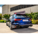 Tramo intermedio+ escape trasero doble salidas Carbon Shot Aud RS6 (F2) 4.0TFSI (441KW) 2020 - Hoy