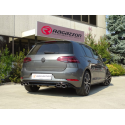 Escape trasero en acero inox salidas ovaldas Volkswagen Golf Mk7.5 / 1.6TDi (85kW) 2018 - 2020