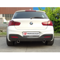 Silencioso trasero doble en acero inox BMW Serie F20 120i (135kW-B48) 2016 - 2019