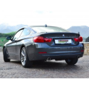 Silencioso trasero doble en acero inox BMW Serie 3 F30 (Sedan) 316D (85kW) 2012 - 2015