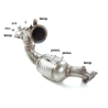Catalizador + tubo supresor FAP en acero inox AUDI A7 (typ 4G) 3.0TDi V6 (160kW) 2014 - 2017