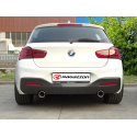 Silencioso trasero doble en acero inox BMW F20 120i (135kW - B48) 2018 - 2019
