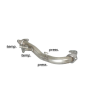 Tramo supresor filtro antipartículas en acero inox Subaru Forester Mk4 (typ SJ) 2.0D (108kW) 2012 - 2019