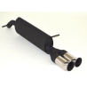 Silencioso trasero en acero inox Peugeot 207 1.6l HDI (66Kw/90Cv) 2006 - 2015