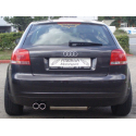 Línea de escape acero inox Audi A3 (8P) 1.4 TFSI (125 cv /92 kw) 2007 - 2012